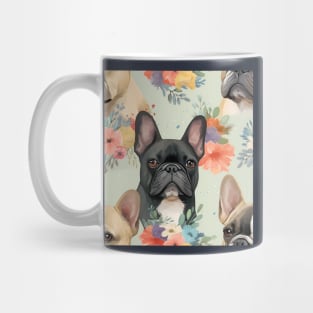 French Bulldogs All Over Tote Bag Mug